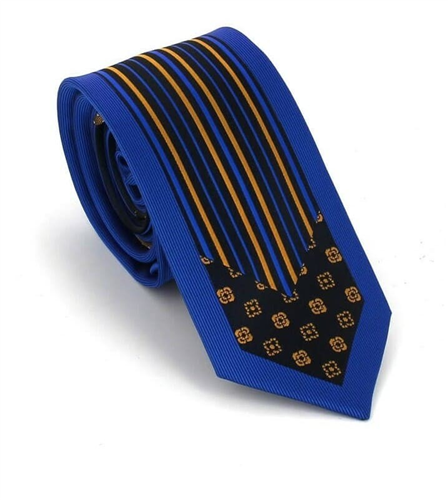 Moderne schmale Krawatte in Multicolor