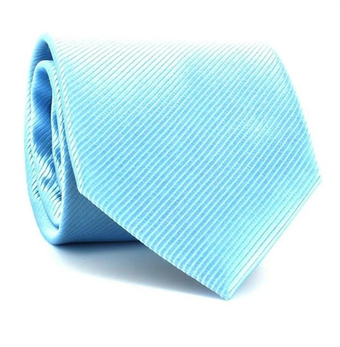 Uni Krawatte in Aqua Blau