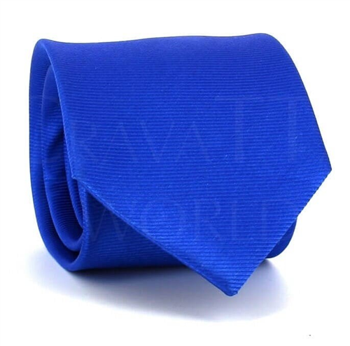 Blauer Twill-Horizontalstreifen Krawatte