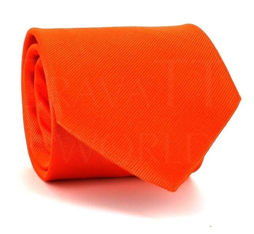 Uni Krawatte Orange MicroTwill