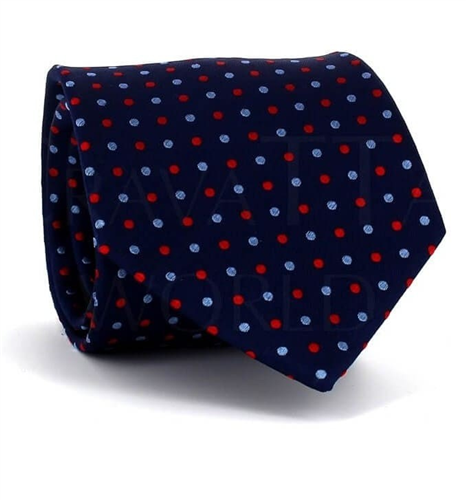 Krawatte mit blauem Polka-Dot-Muster I