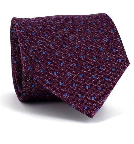 Violette gepunktete Krawatte