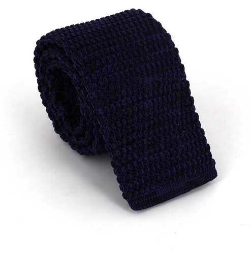 Lila melierte Strickkrawatte