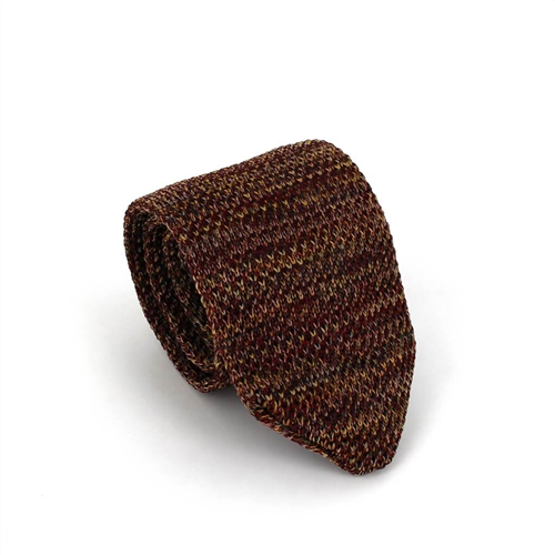 Multicolor melierte Strickkrawatte