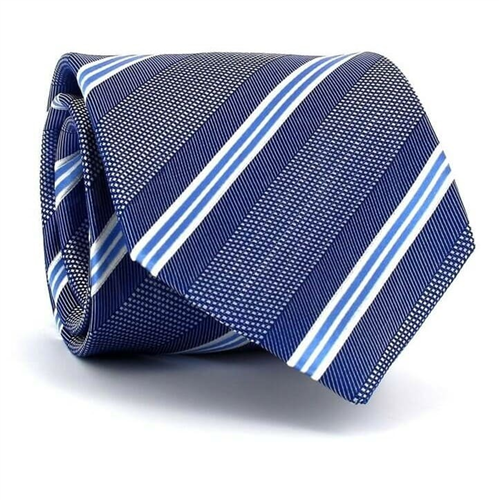 Krawatte mit blauen Streifen