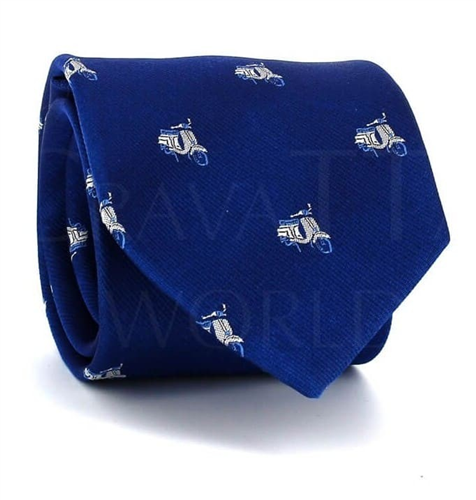Blauer Vespa Krawatte