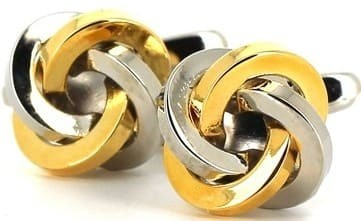 Ärmelknöpfe 4 Gold- und Silberknoten II