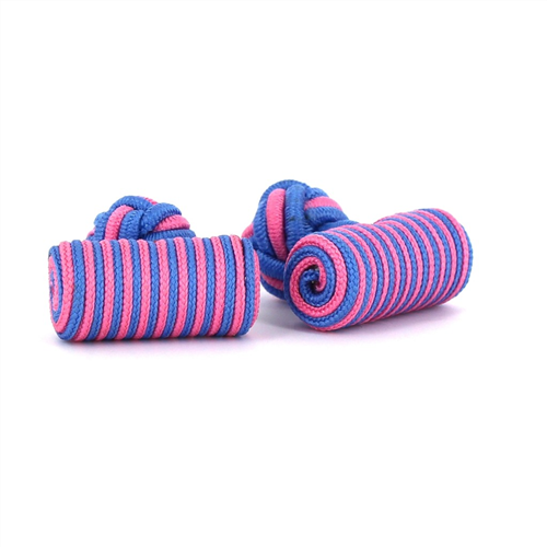 Blau und Rosa Fassärmelknöpfe
