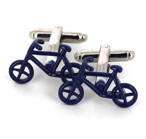 Blau Fahrrad Manschettenknöpfe