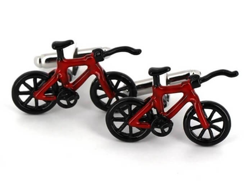 Rote Fahrrad Manschettenknöpfe