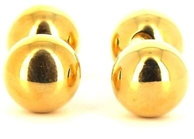 Goldene Kugel Manschettenknöpfe