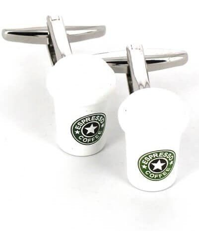 Kaffee Manschettenknöpfe