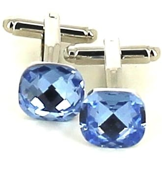Blau Kristall Manschettenknöpfe