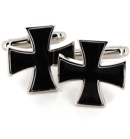 Schwarzes Kreuz Manschettenknöpfe