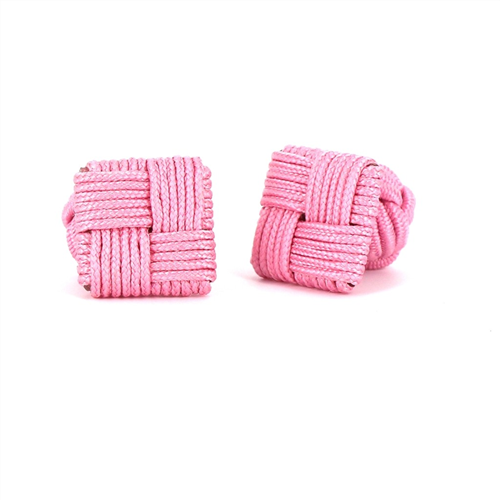 Leichte rosa quadratische Manschettenknöpfe