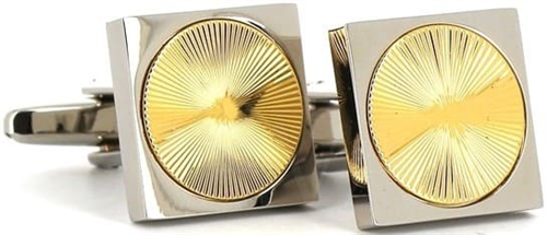 Goldene Quadratische Manschettenknöpfe II