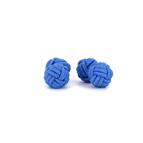 Ärmelknöpfe Doppelkugel Himmelblau