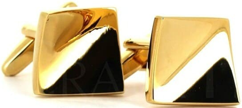 Goldene glatte Manschettenknöpfe