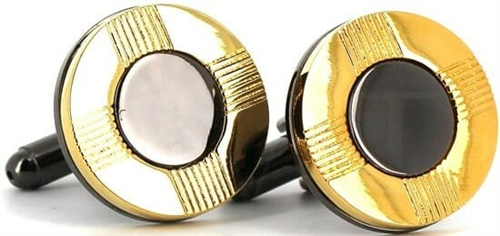 Goldene und schwarze Manschettenknöpfe IV