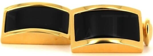 Goldene und schwarze Manschettenknöpfe VI