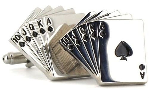 Leiter Poker Manschettenknöpfe