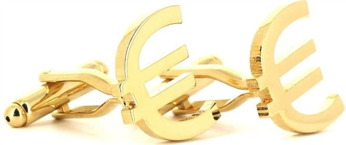 Goldene Euro-Manschettenknöpfe