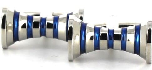 Blaue Hyperbola Manschettenknöpfe I