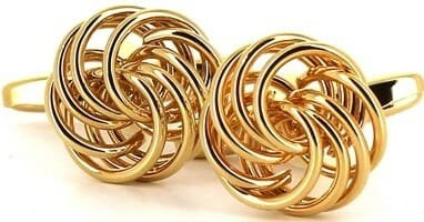 Goldene Knotenärmelknöpfe VIII