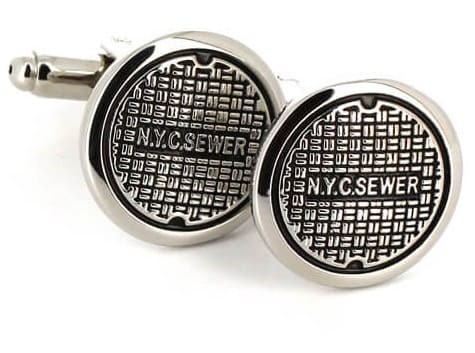 Ärmelknöpfe NYC Sewer