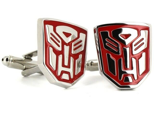Rote Autobots Transformers Manschettenknöpfe in Rot