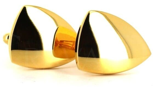 Goldene Dreiecksärmelknöpfe