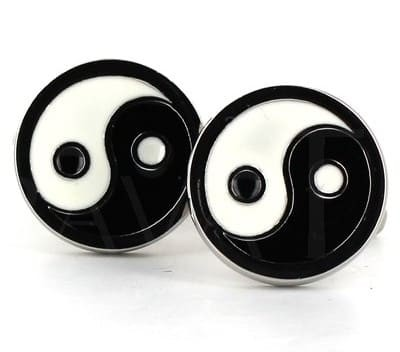 Yin Yang Manschettenknöpfe