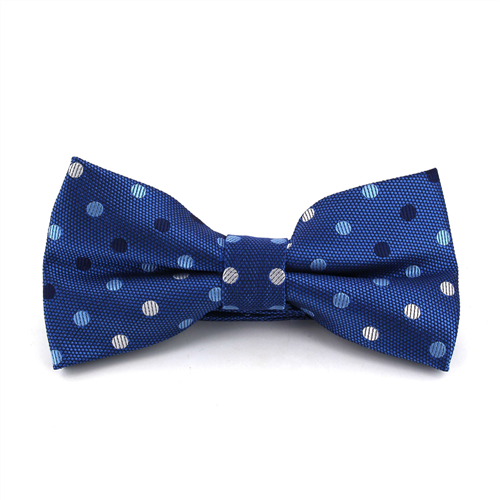 Blauer gepunkteter Multicolor-Fliege