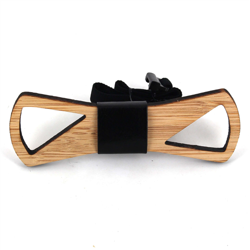 Holz und Leder Hohlbambusbutterfly