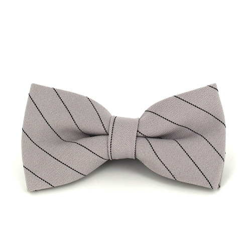 Beige Fliege mit schwarzen Streifen