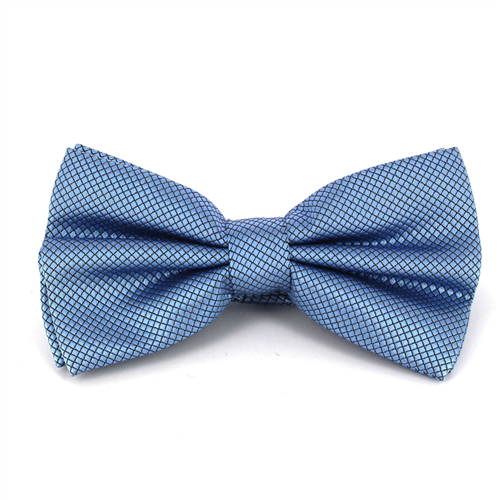 Einstecktuch Einfarbiges Blau mit Karomuster