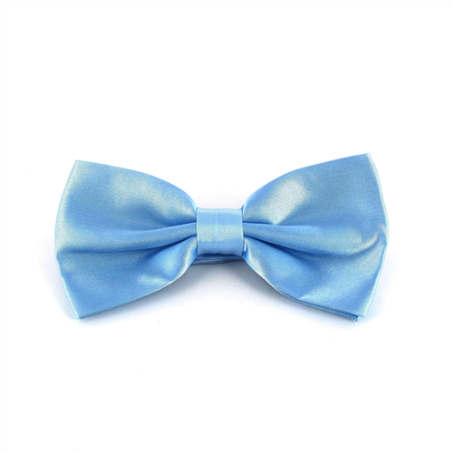 Uni Satin Himmelblau Fliege