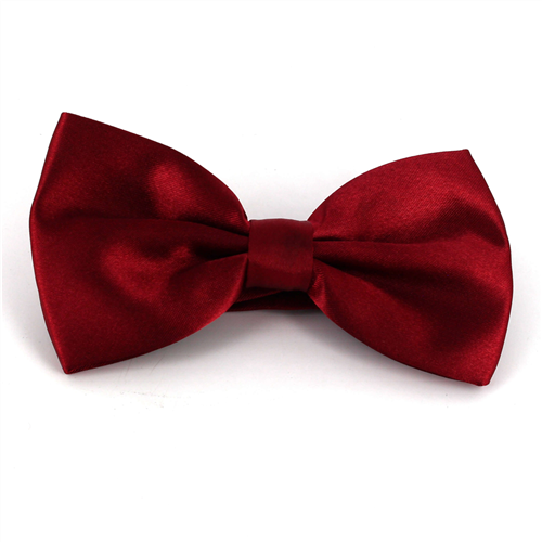 Uni Satin Fliege Burgund