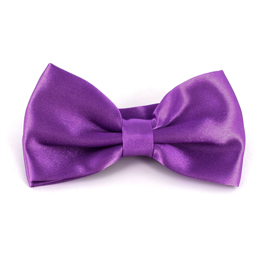 Uni Satin Fliege Lila