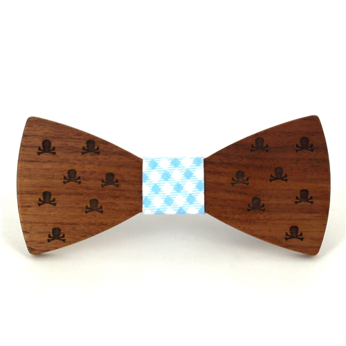 Holzfliege mit Totenkopfmuster