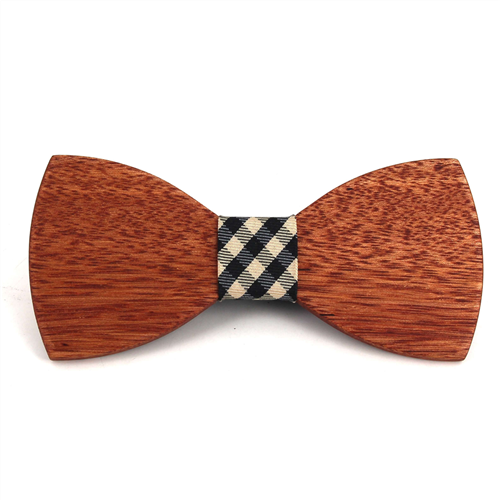 Holz Fliege Einfarbig