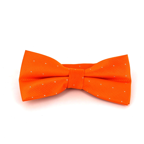 Orange Fliege mit glänzenden Punkten