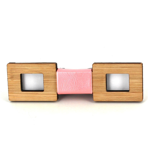 Kinder Fliege aus quadratischem Bambus Hollow Square