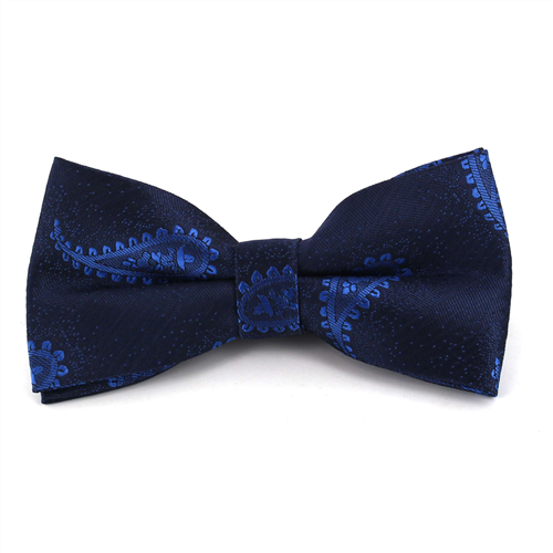 Blauer Paisley Fliege