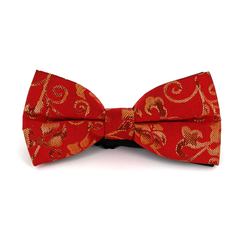 Glanzende rote Paisley-Fliege