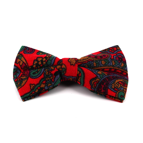 Rote Paisley Fliege