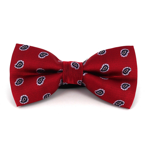 Rote Paisley Fliege in Rot