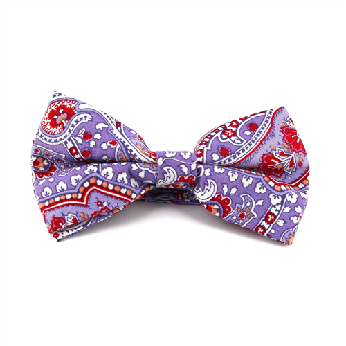 Violetter Paisley Fliege