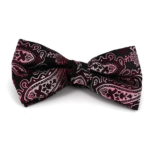XL Paisley Fliege Rot Bordeaux