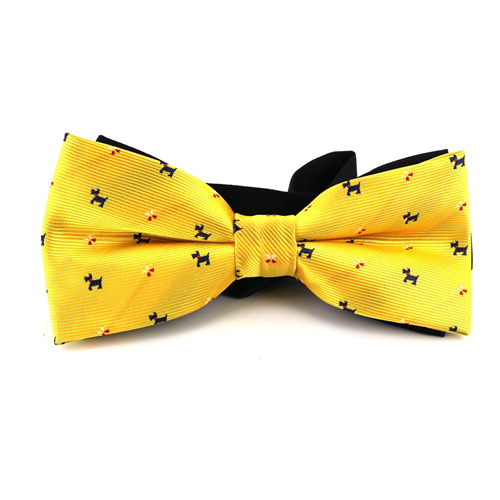 Gelber Hundebowtie